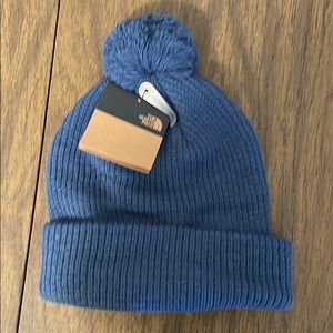 New with tags north face beanie in shady blue